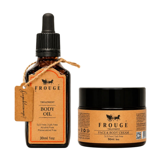 FROUGE Body Duo – Body Oil and Face & Body Cream